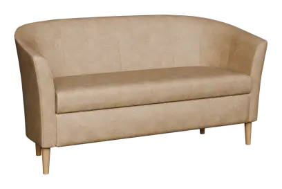 CHARLOTTE 2, dvojkřeslo, broušená látka latté